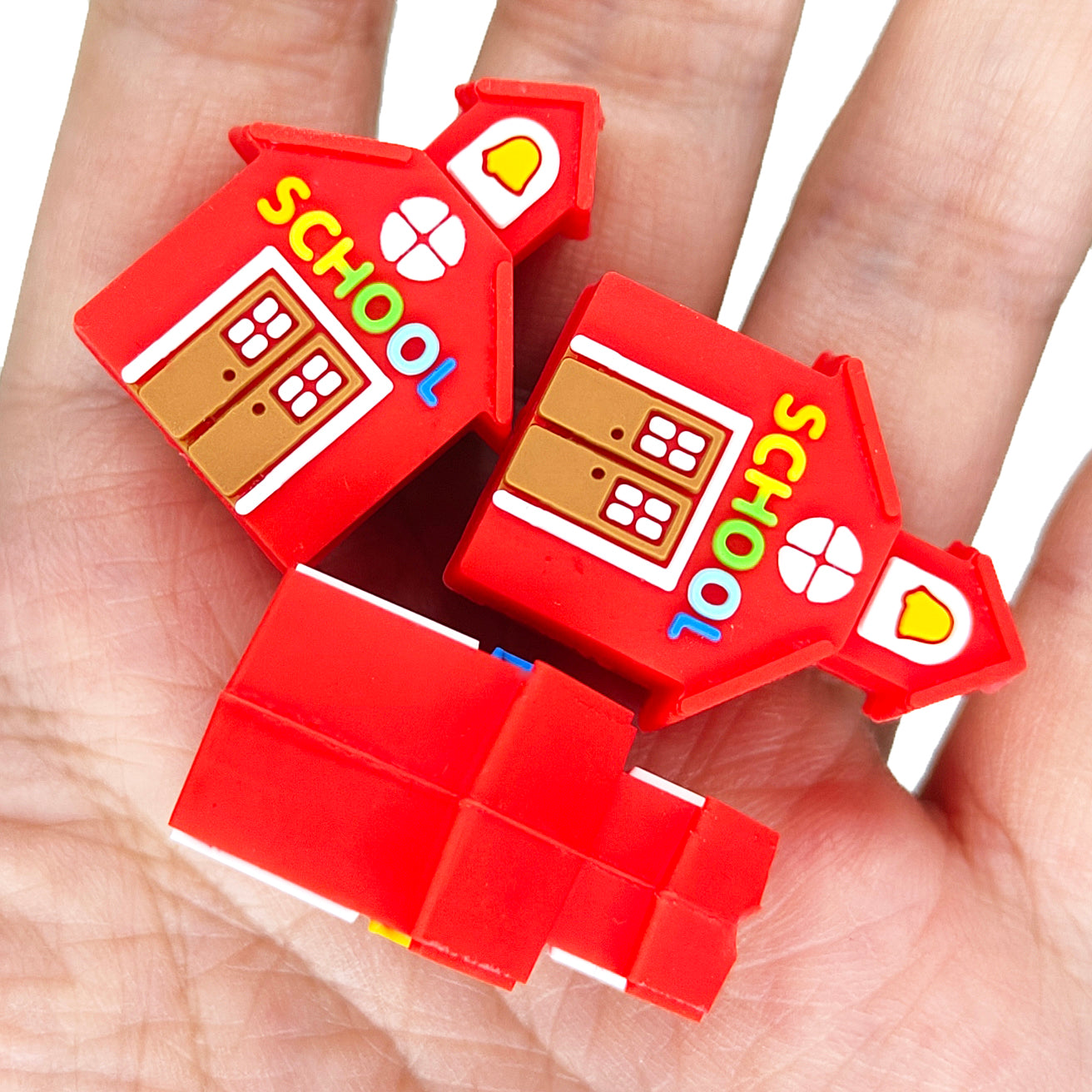 3D Red School House Focal