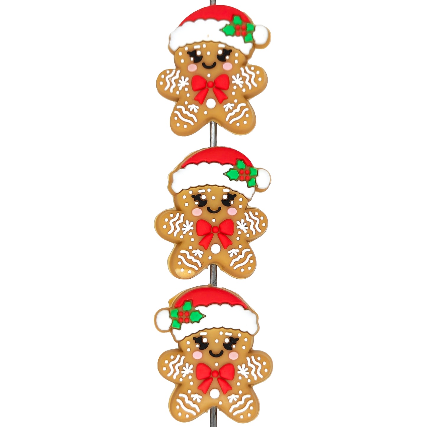 Santa Hat Gingerbread Man Focal