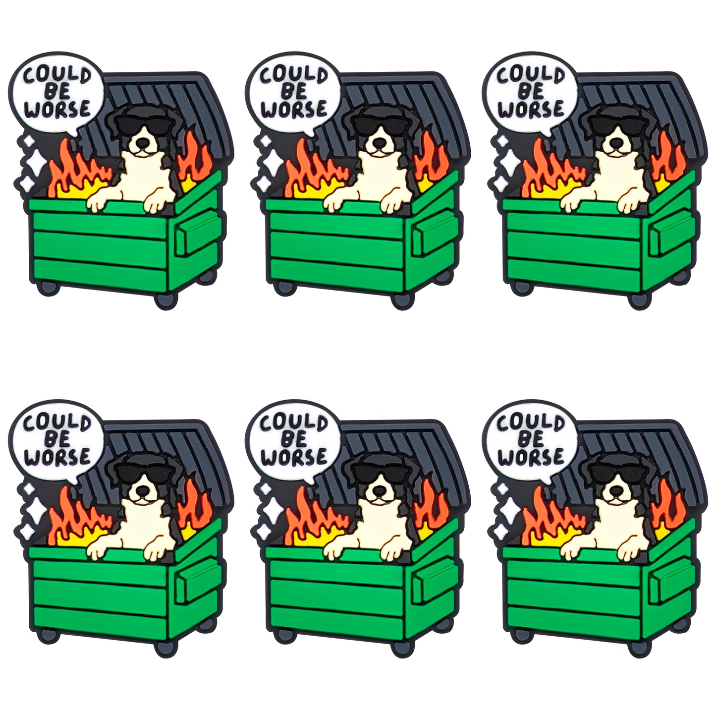 Dumpster Fire Dog Focal
