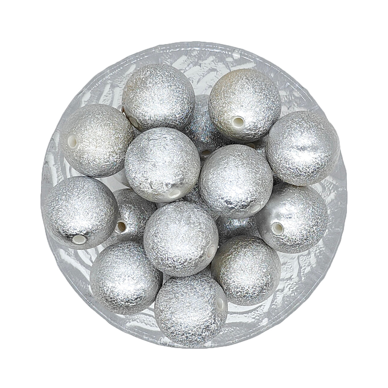 20mm Gold Silver Stardust Chunky Bubblegum Acrylic Beads