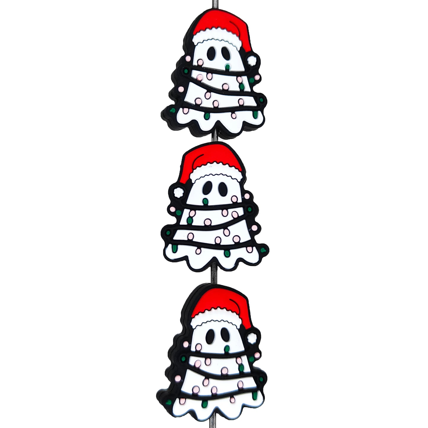 Ghost with Christmas Light Focal