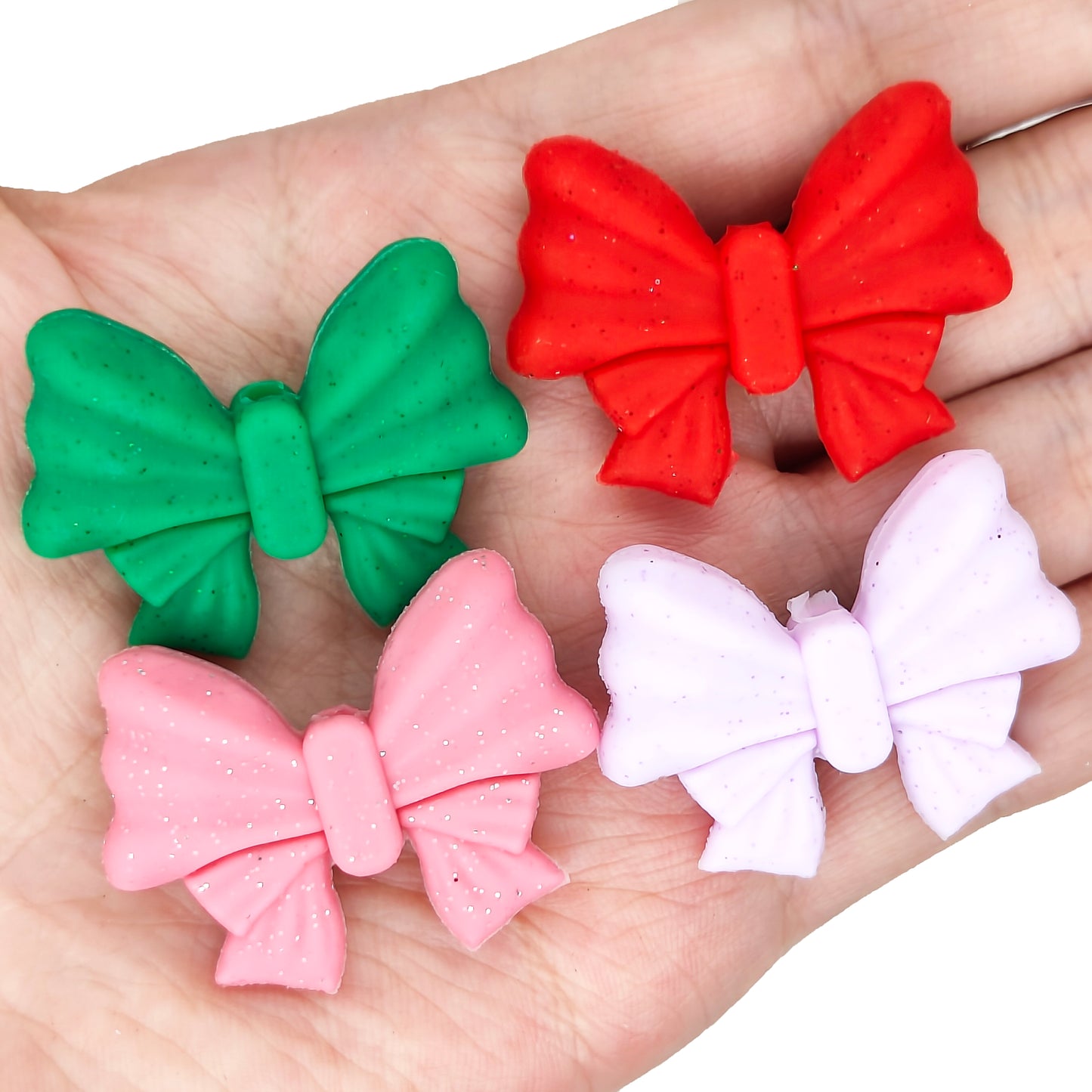 3D Glitter Bowknot Mix Focal