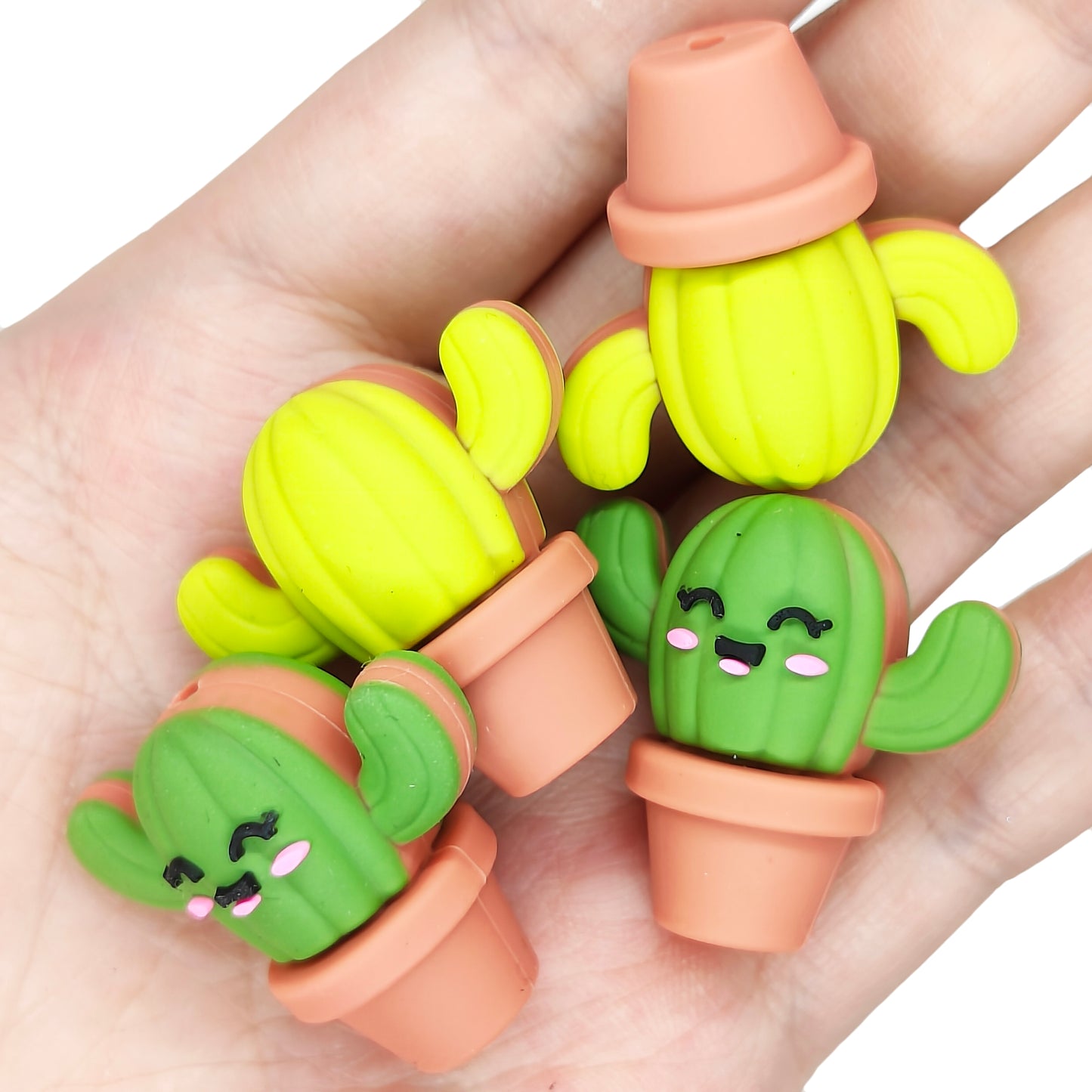 3D Potted Cactus Focal