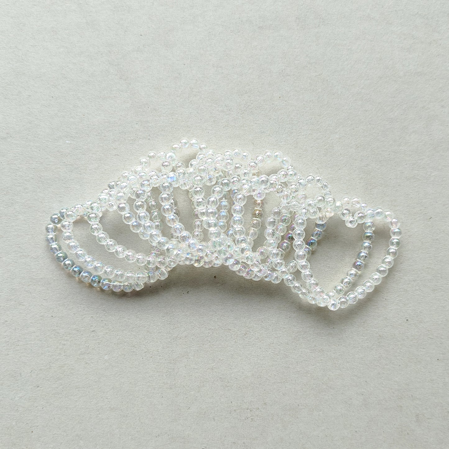 Clear White AB Heart Loop Focal Frame