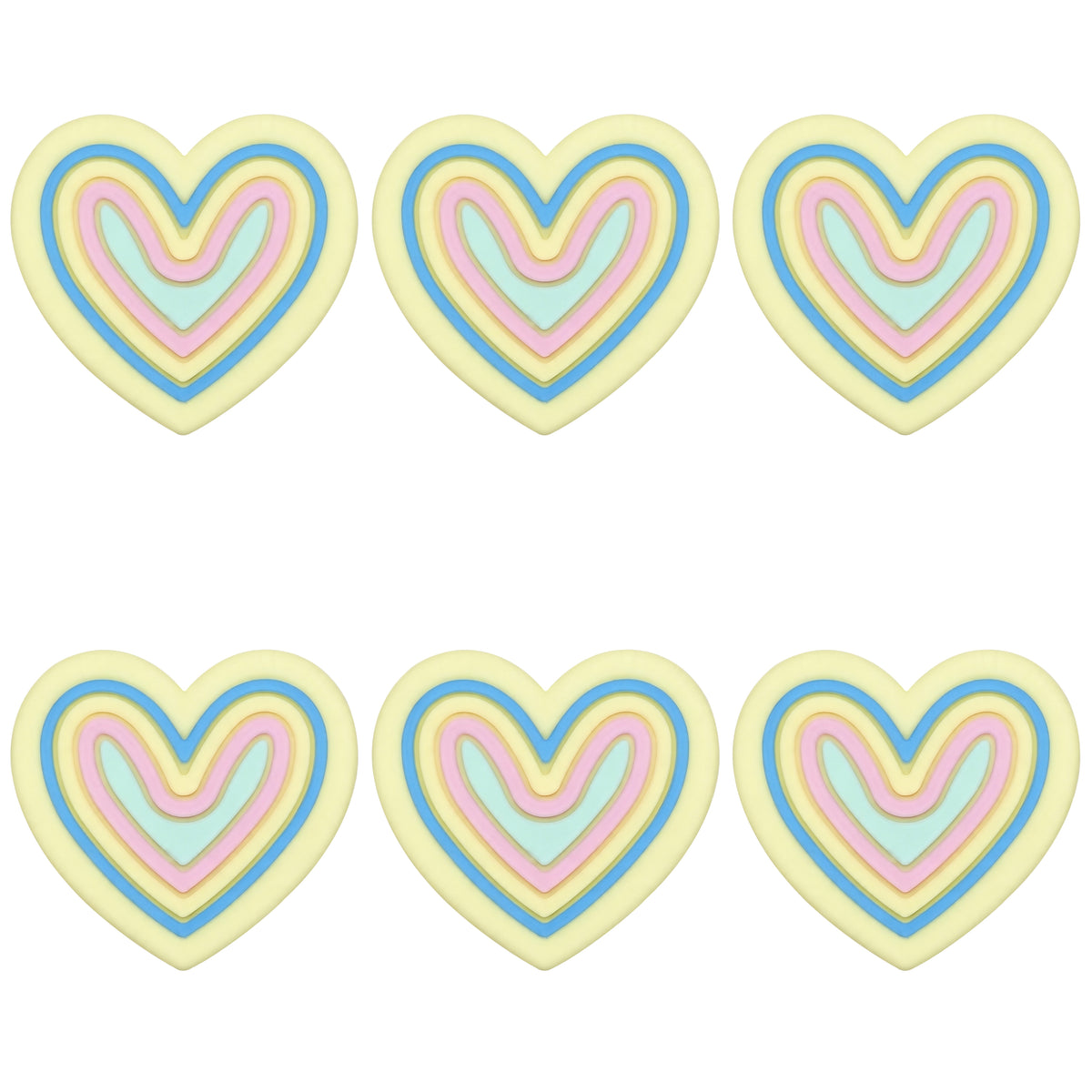 Colored Heart Swirl Focal