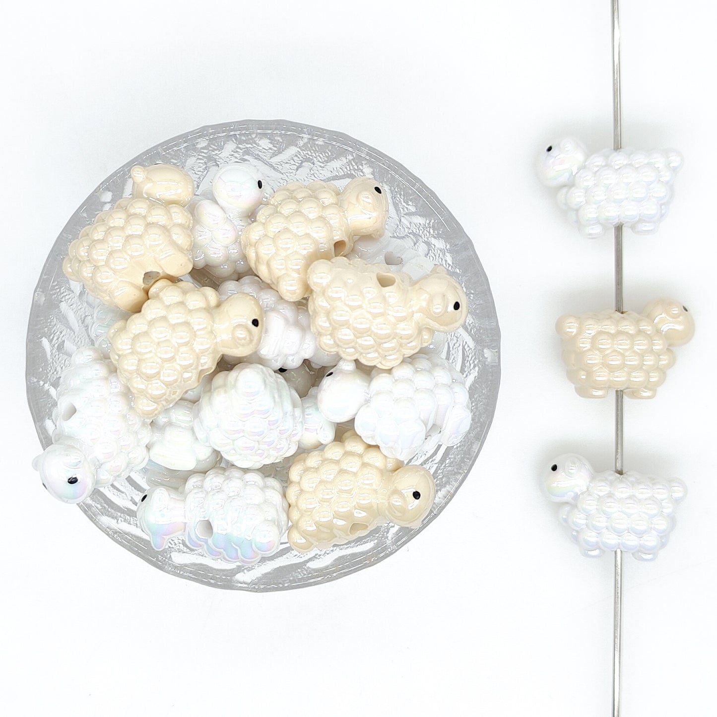 Sheep Focal Acrylic Beads