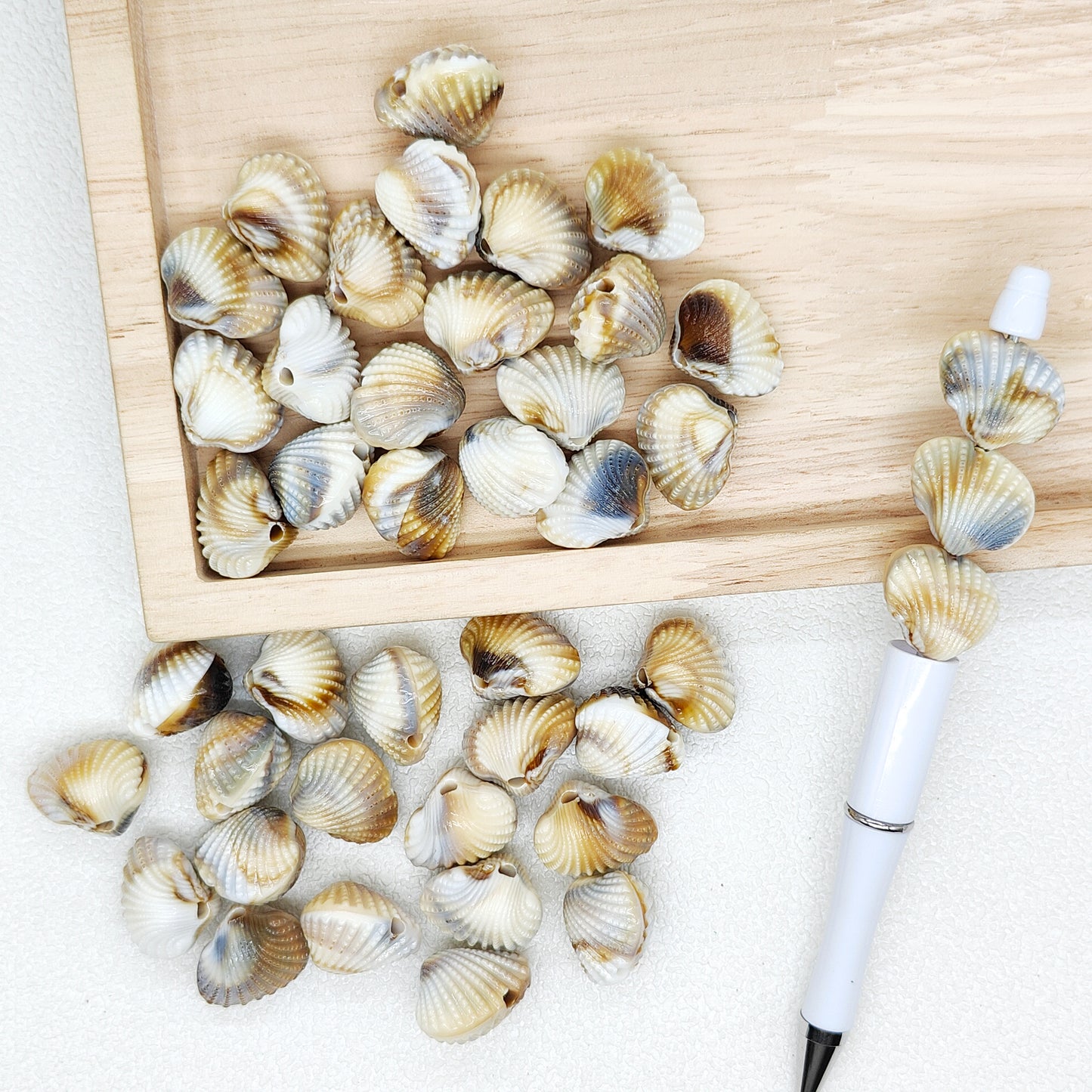 Faux Shell Acrylic Beads DIY Boho Beaded Charm