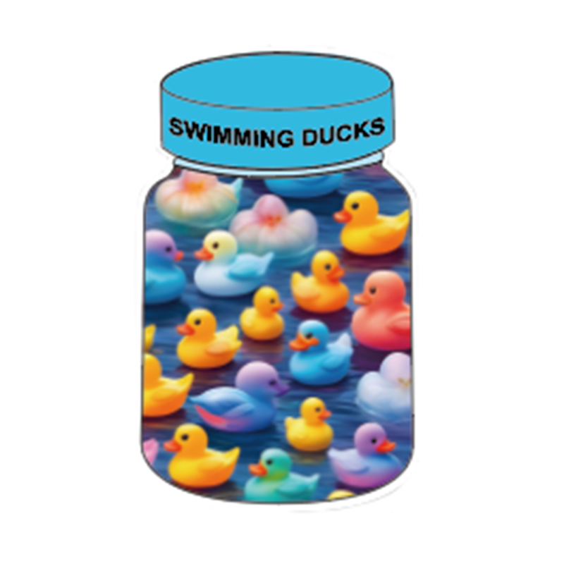 Floating Duck Jar Print Focal