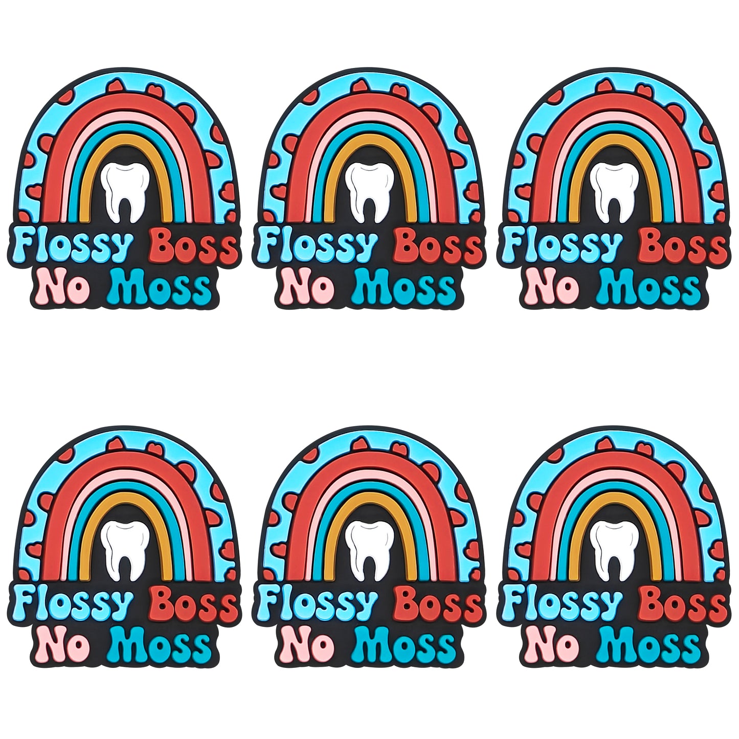 Flossy Boss No Moss Rainbow Tooth Focal