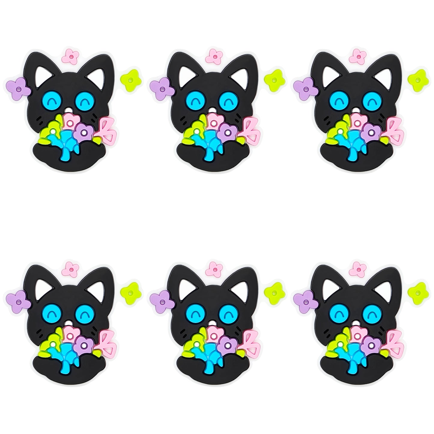 Flower Black Cat Focal