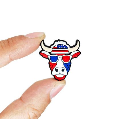 Patriotic Cow Focal