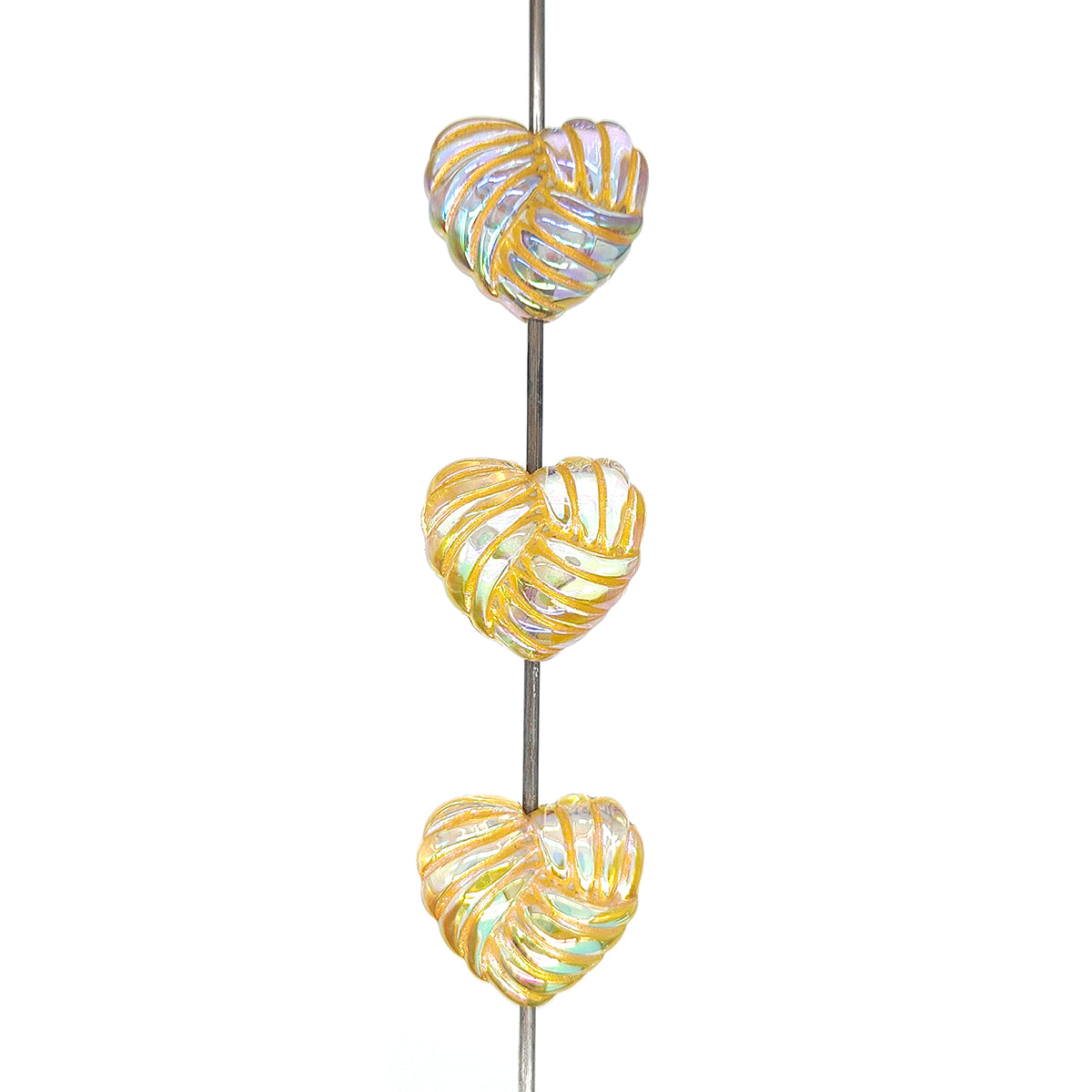 Chunky Bubblegum Love Heart Acrylic Beads