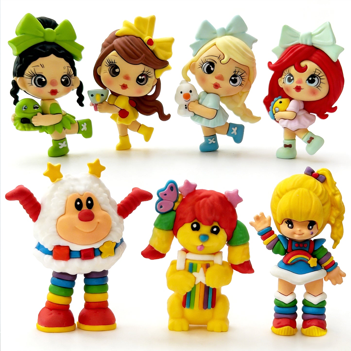 Large 3D Rubber Doll Without Hole ,Size varies from 50-63mm