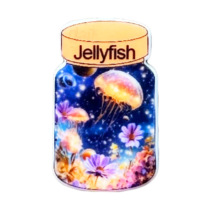 Jellyfish in Bottle Print Focal