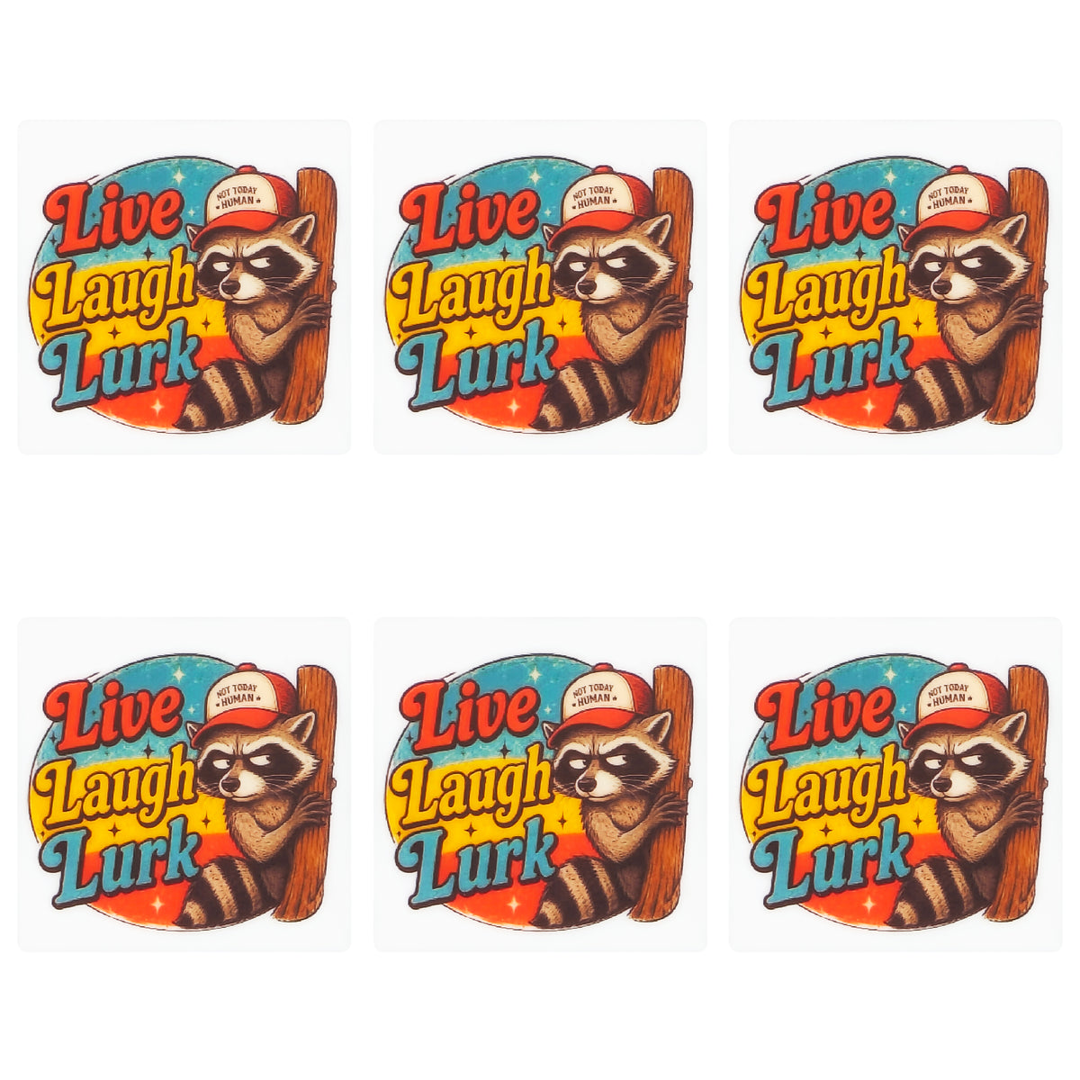 Live Laugh Lurk Square Print Focal