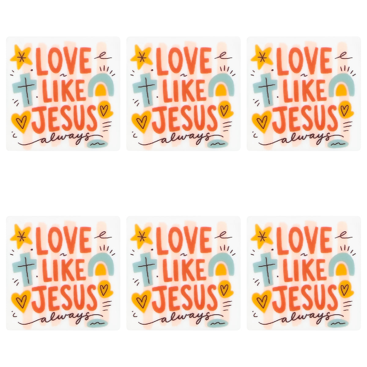 Love Like Jesus Square Print Focal