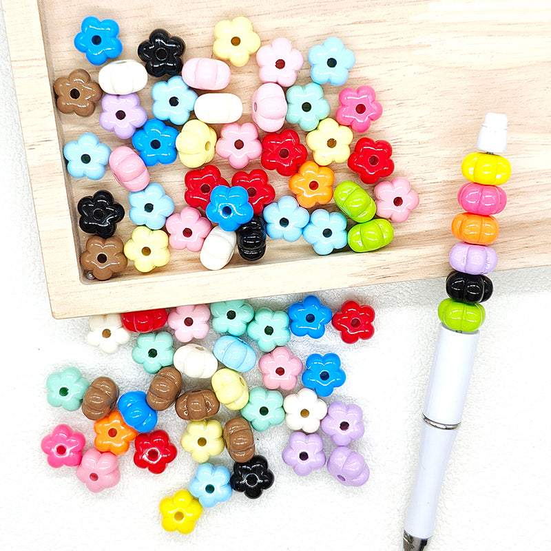 New Colorful Mini Flower Shaped Acrylic Beads,Spacer Bead