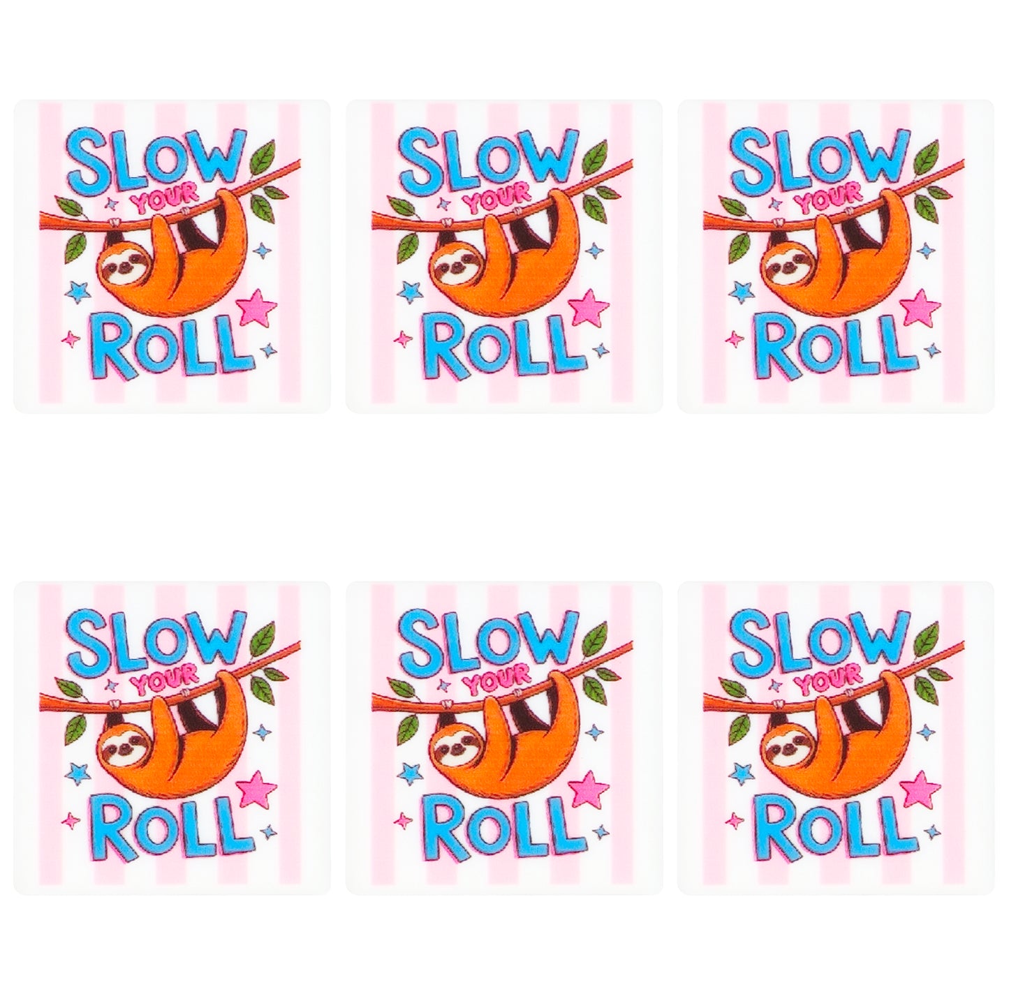 Not So Fast Sloth Square Print Focal