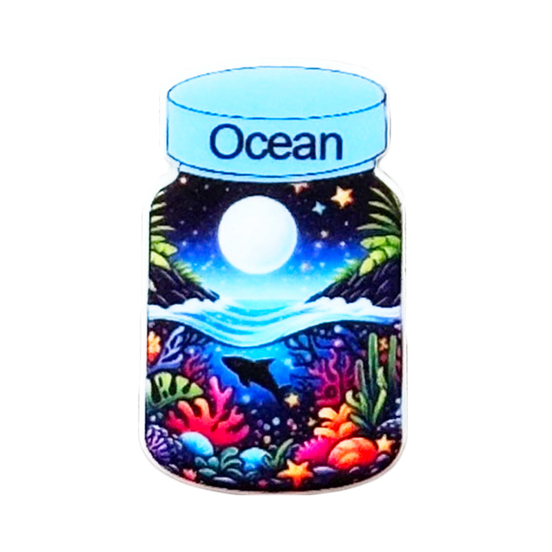 Ocean in Jar Print Focal