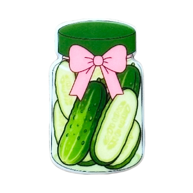 Pickle Jar Bow Print Focal
