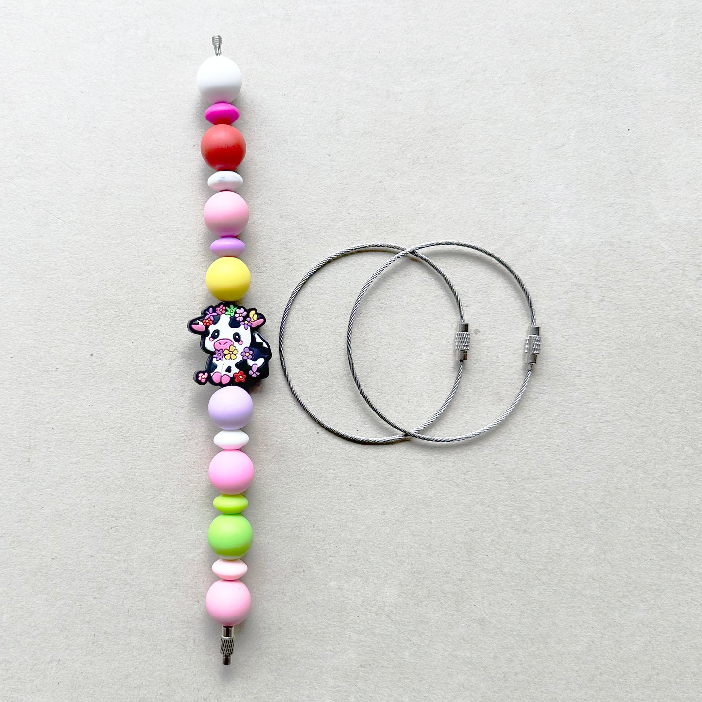 10Pcs/Lot Beadable Stainless Steel Wire Ring Blank