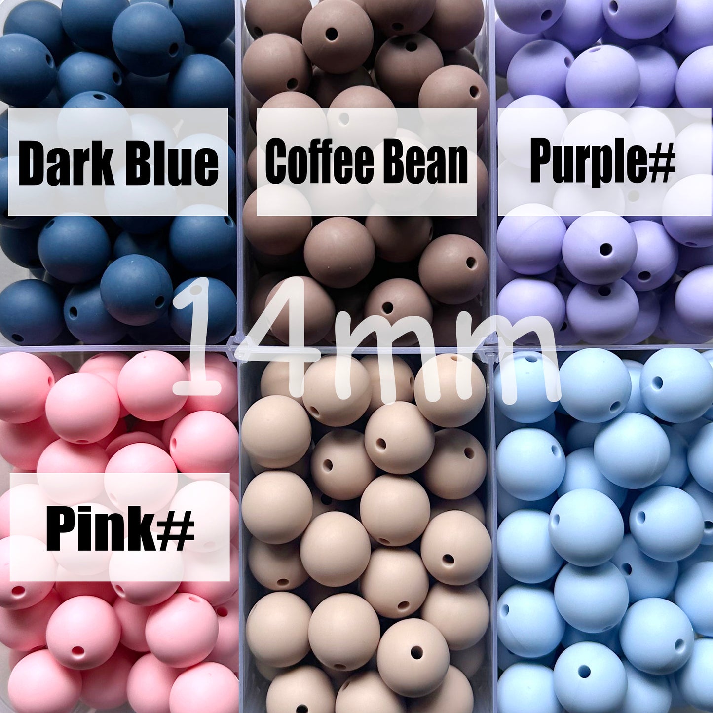 14mm Round Silicone Beads Wholesale, Loose, Pearl Ball