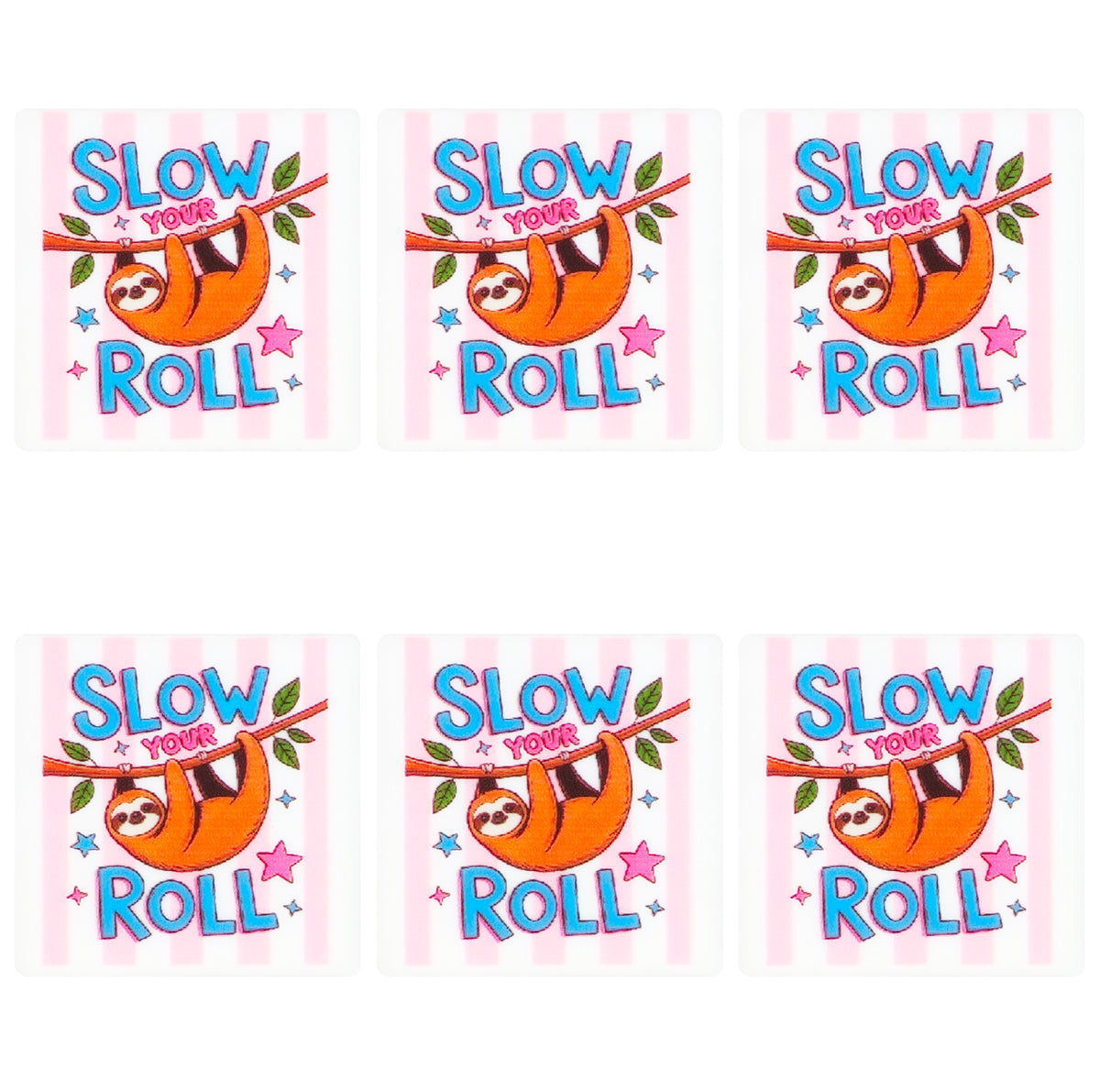 Slow Your Roll Sloth Square Print Focal