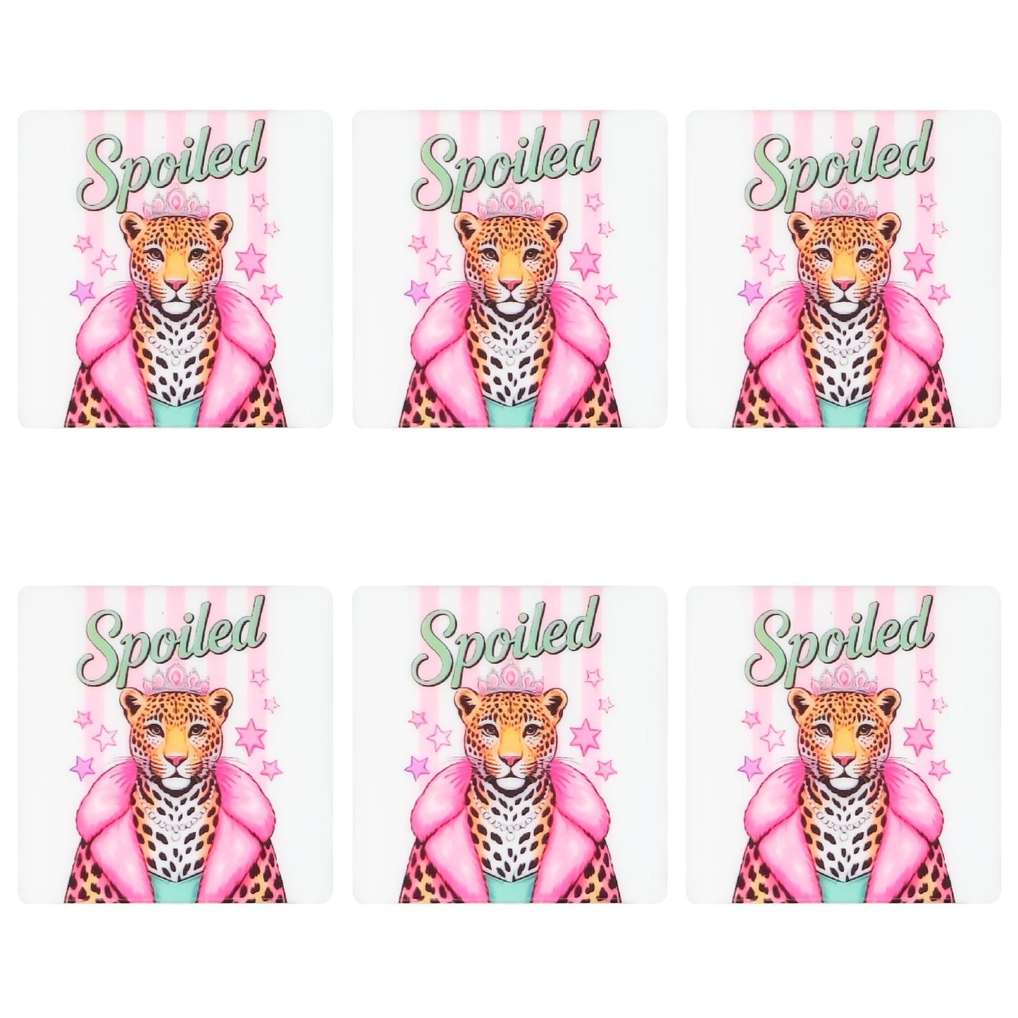 Spoiled Leopard Square Print Focal