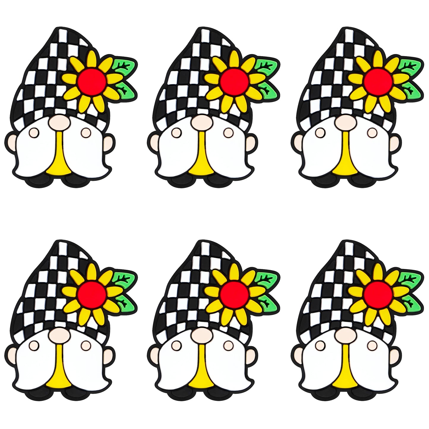 Sunflower Plaid Gnome Focal