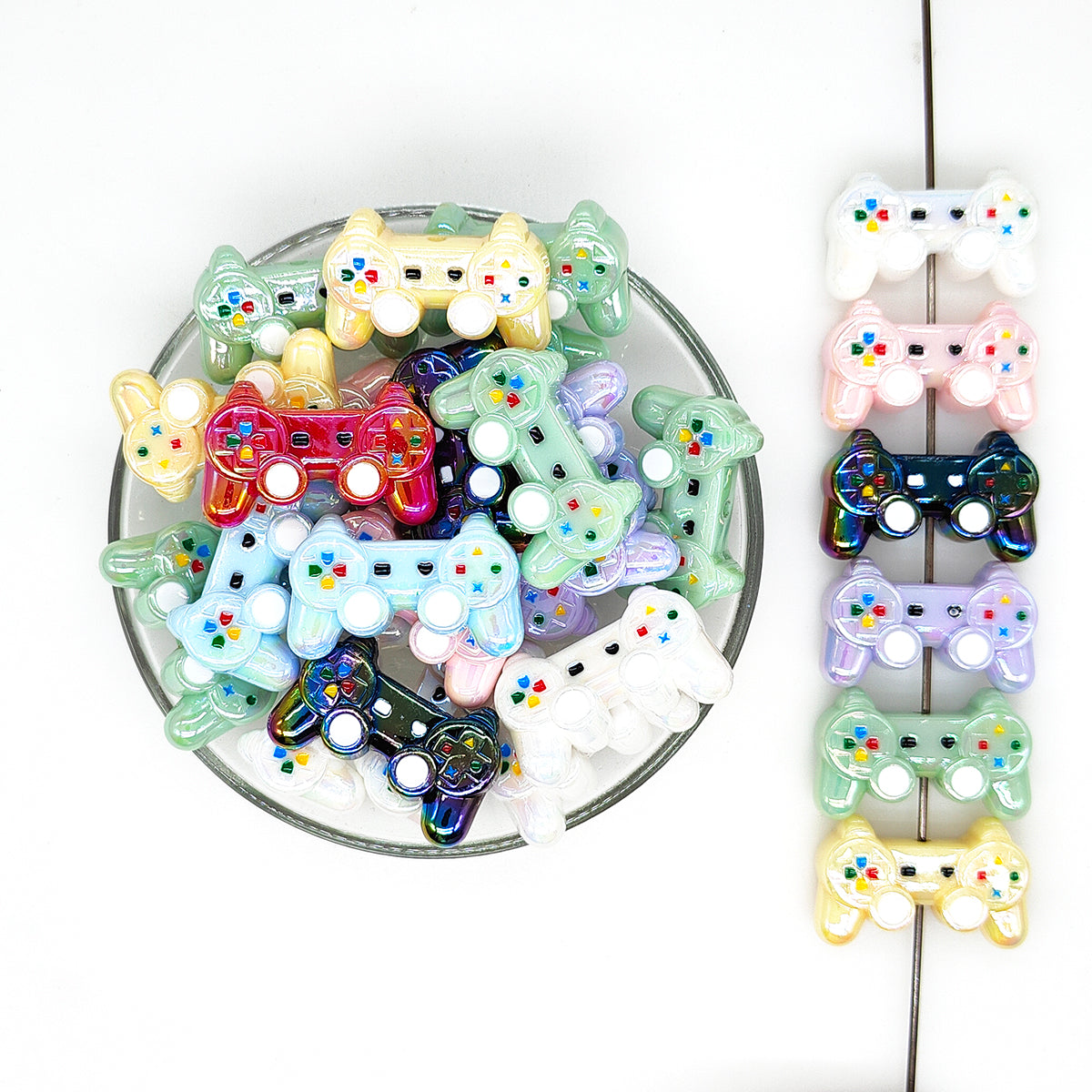 UV Gamepad Acrylic Beads,Acrylic Focal Beads