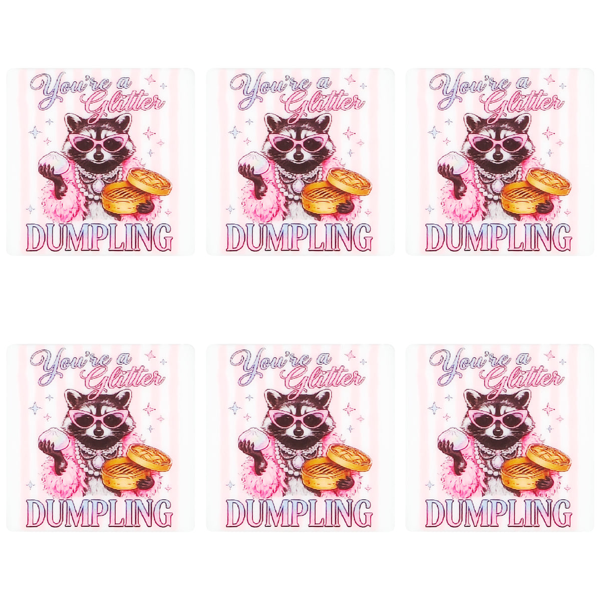 You Call Me Dumpling Square Print Focal