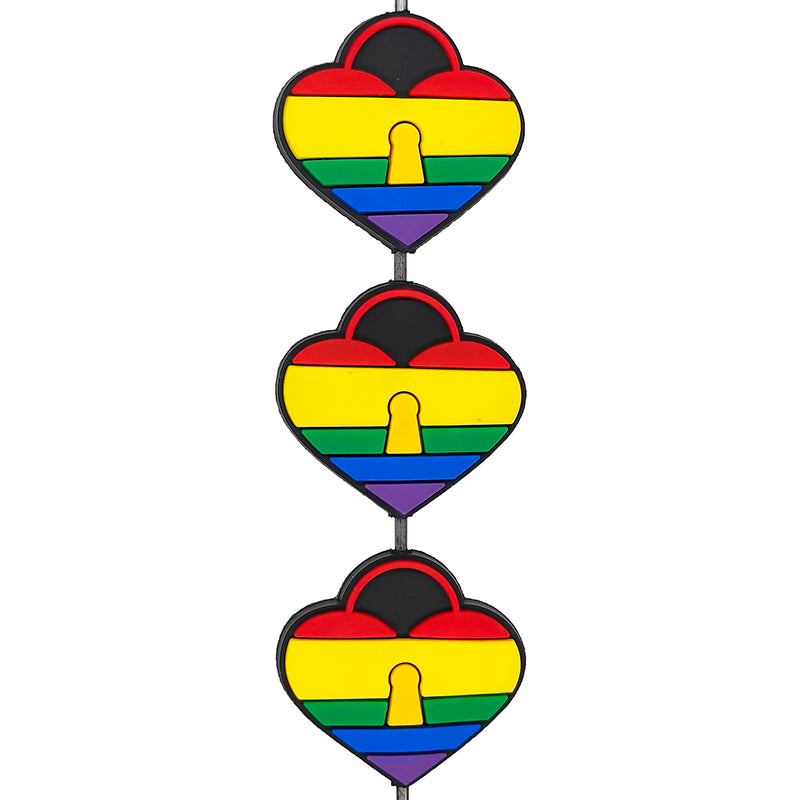 Rainbow Heart Lock Focal