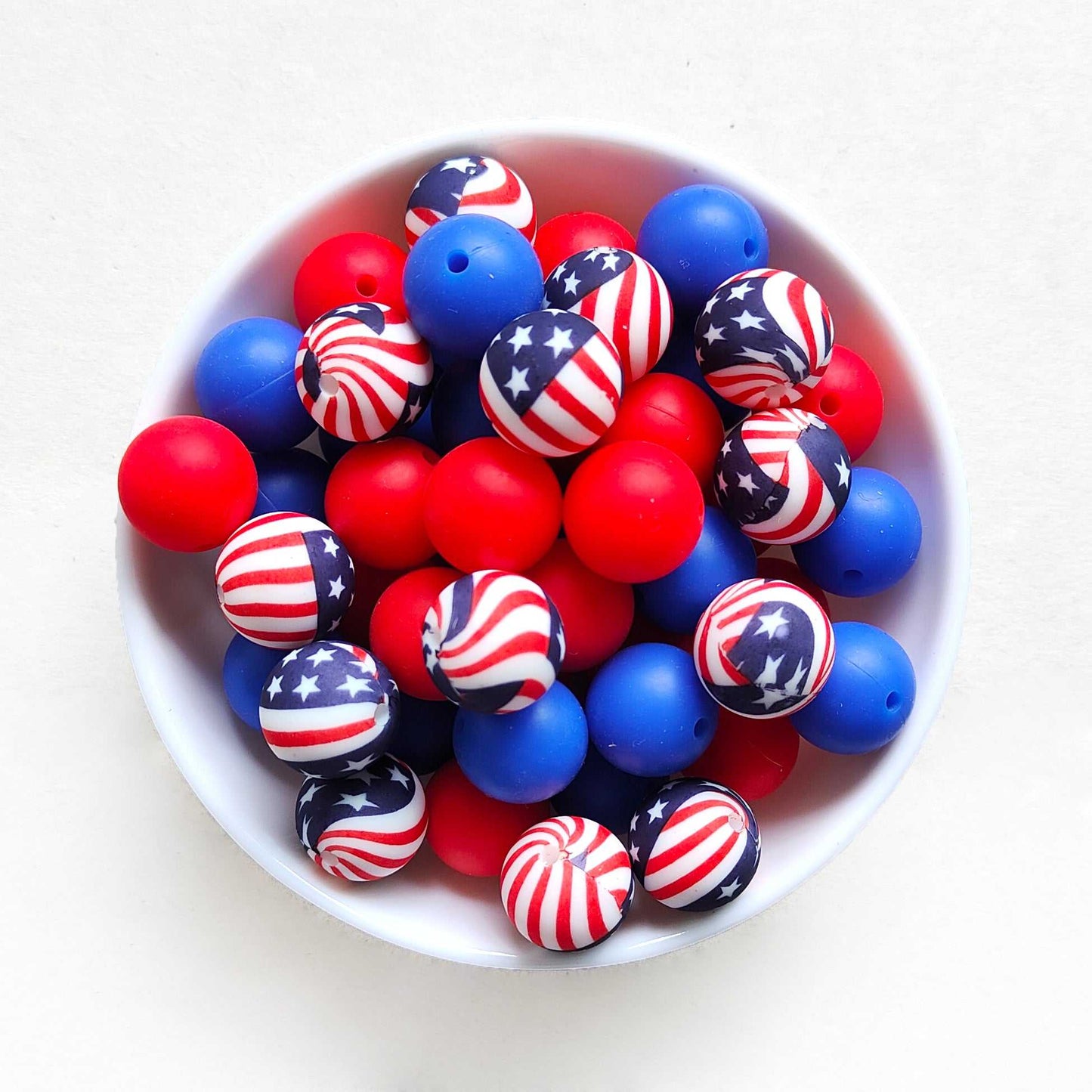 12/15mm Mix 3 Colors Round Silicone Beads