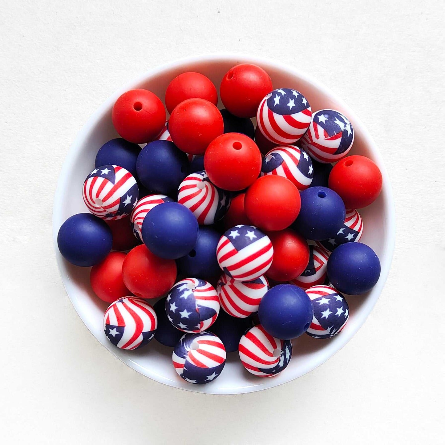 12/15mm Mix 3 Colors Round Silicone Beads