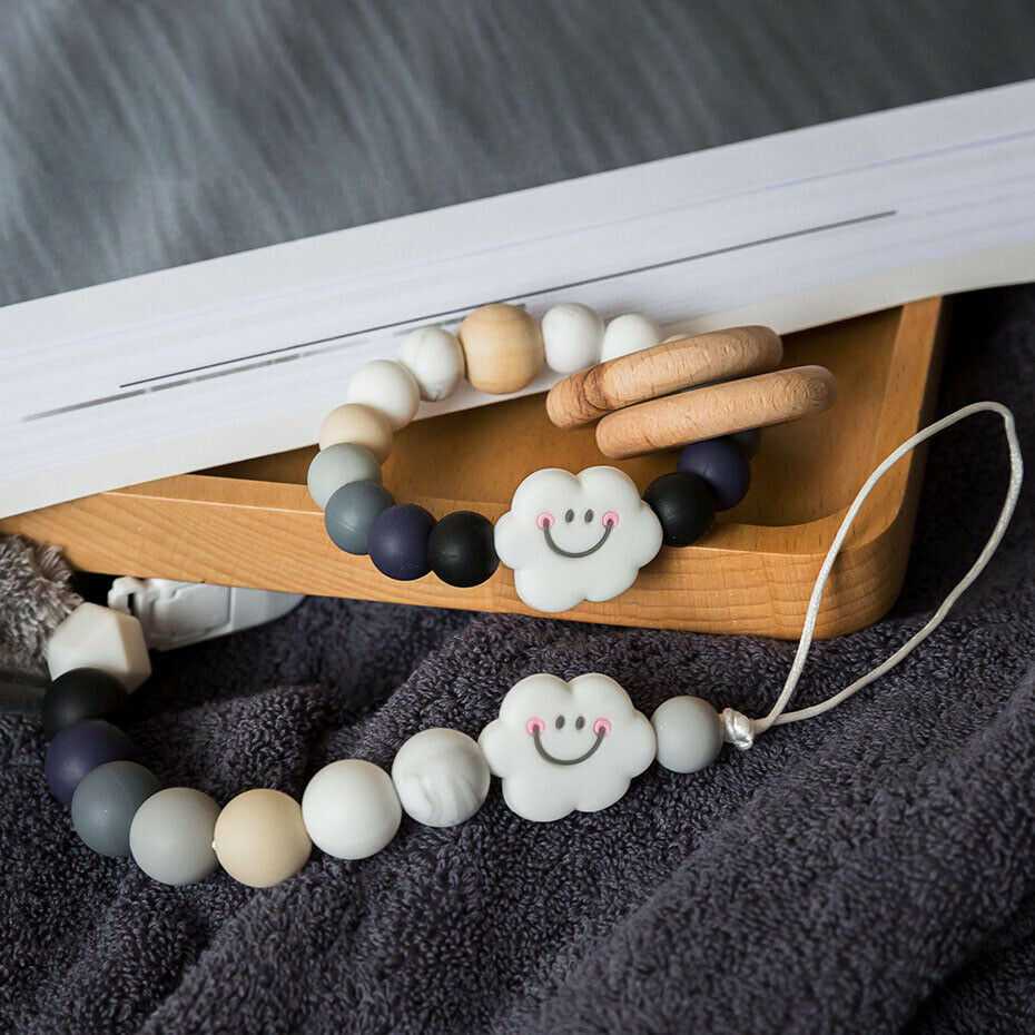 Baby Teething Pacifier Clip & Bracelet Toy