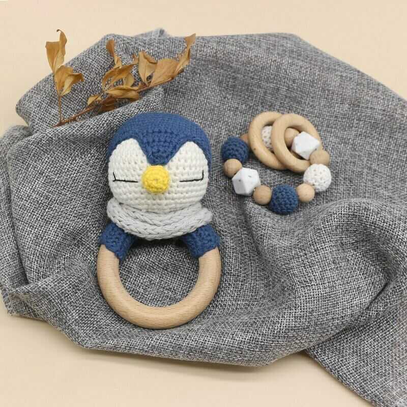 Crochet Penguin - Rattle Set