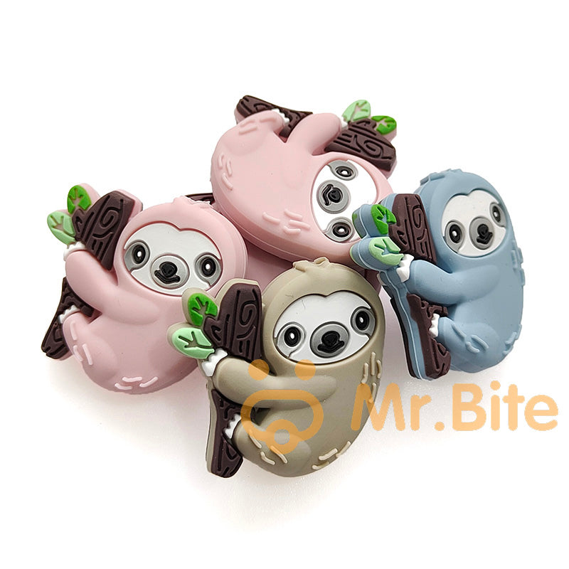 Sloth Silicone Beads - 34*34mm