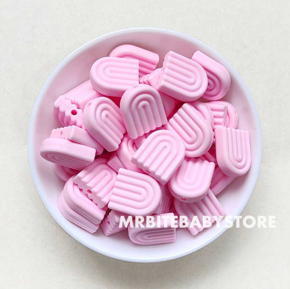Rainbow Silicone Beads - 20*17mm