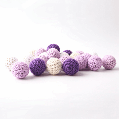 20MM Wooden Crochet Beads Mix