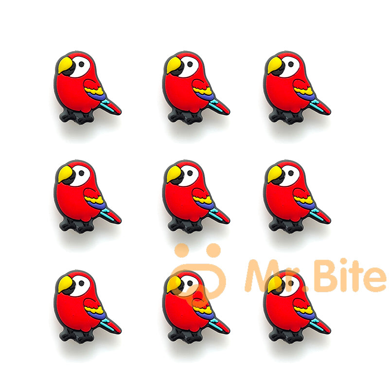 Bird Animal Beads Parrot Silicone Beads