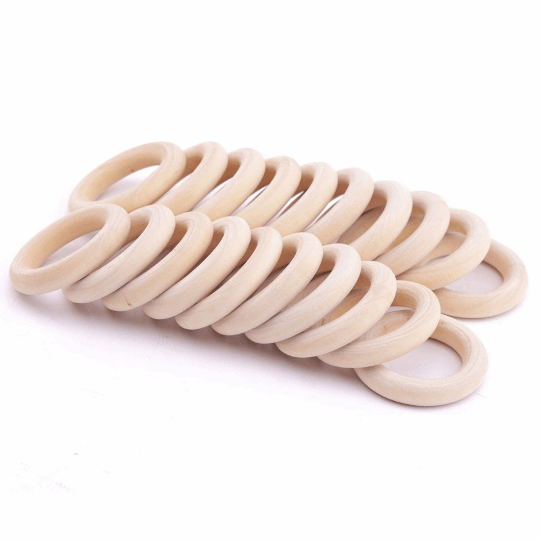55MM Natural Wood Rings