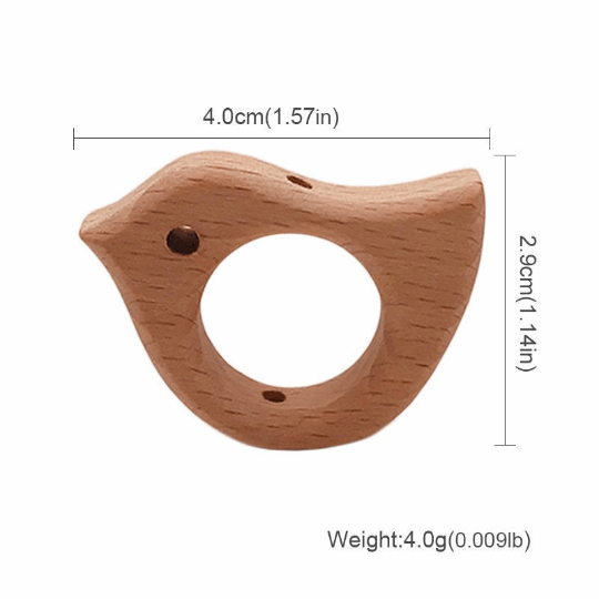 MINI Bird Beech Beads 40*29MM