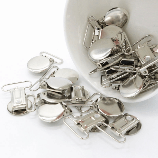 Metal Pacifier Suspender Clips