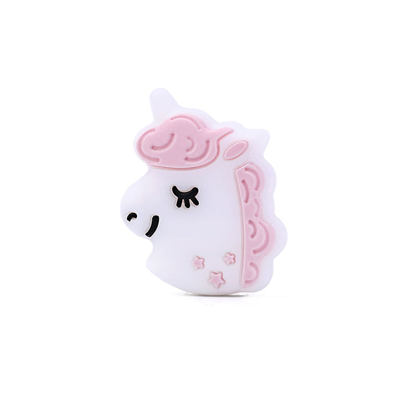 Unicorn Silicone Beads 20*28mm