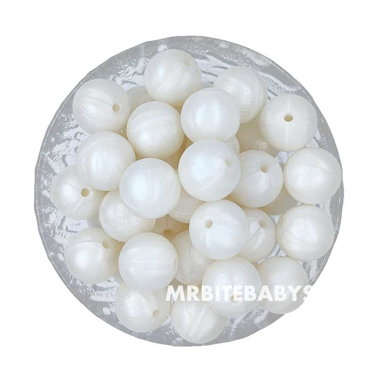 12/15mm - Pearl Silicone Beads - Round - #41
