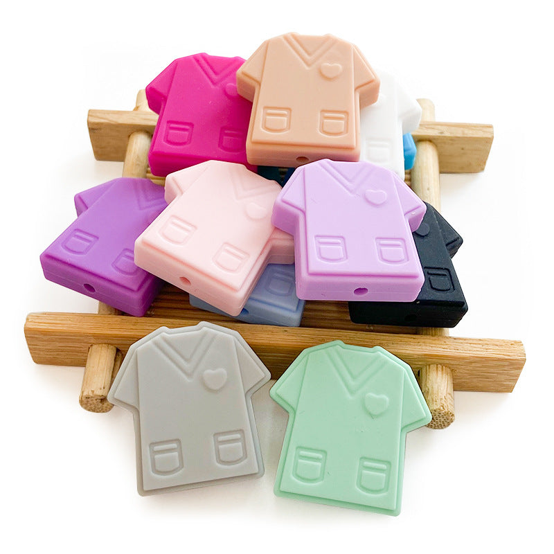 Doctor Scrub Tops Silicone Beads - 26*26mm