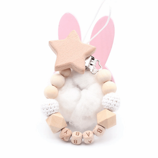 Personalized - Star Pacifier Clip