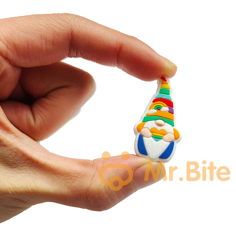 Rainbow LGBT Pride Gnome Silicone Focal