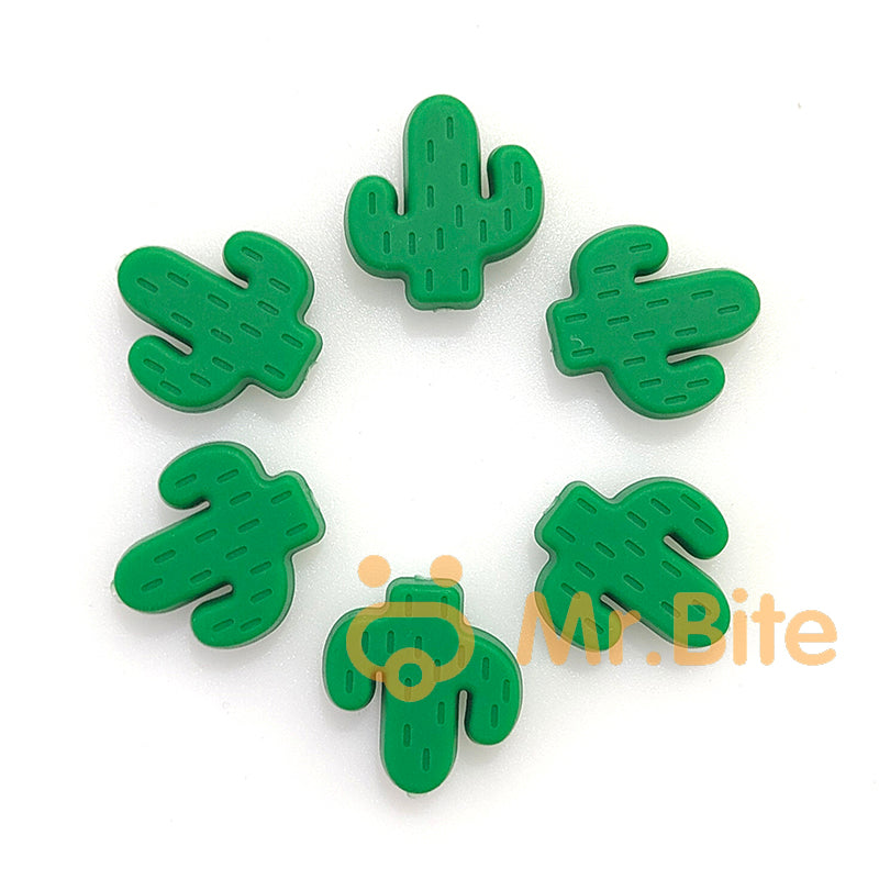 Cactus Silicone Beads - 25*23mm