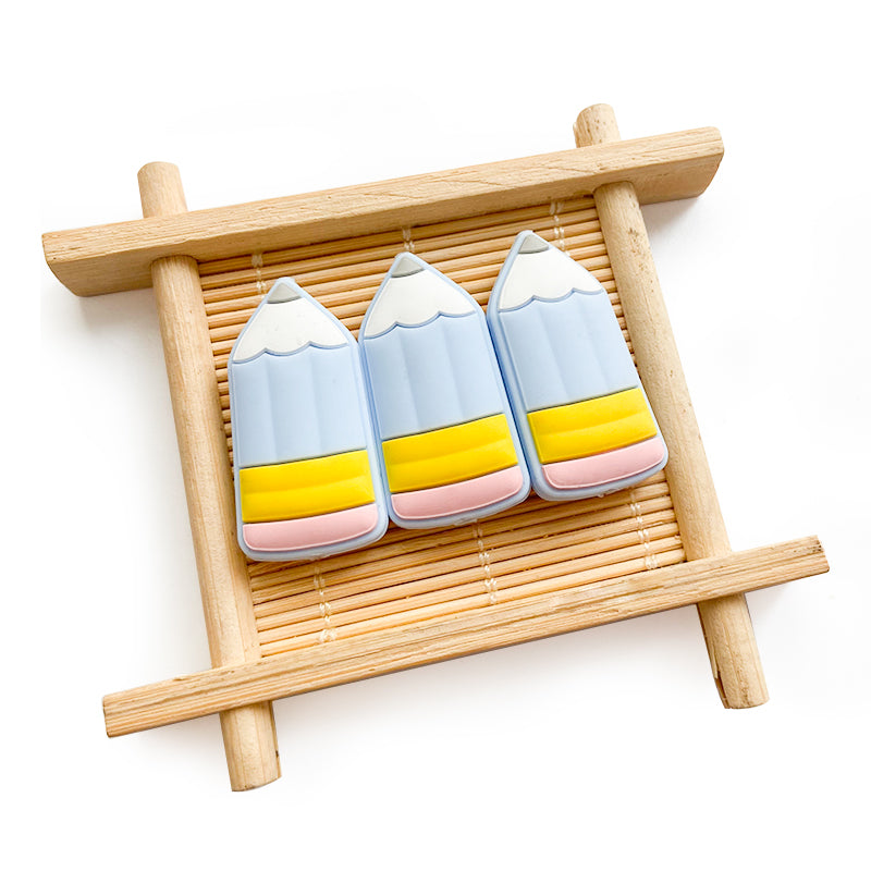 Pencil Silicone Beads - 16.5*34mm